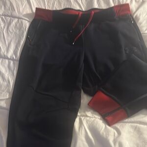 Like new Women’s XL Under Armour Navy Blue Joggers with Red Details